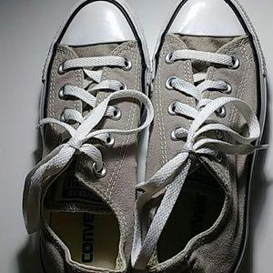 Light gray kids size 3 converse
